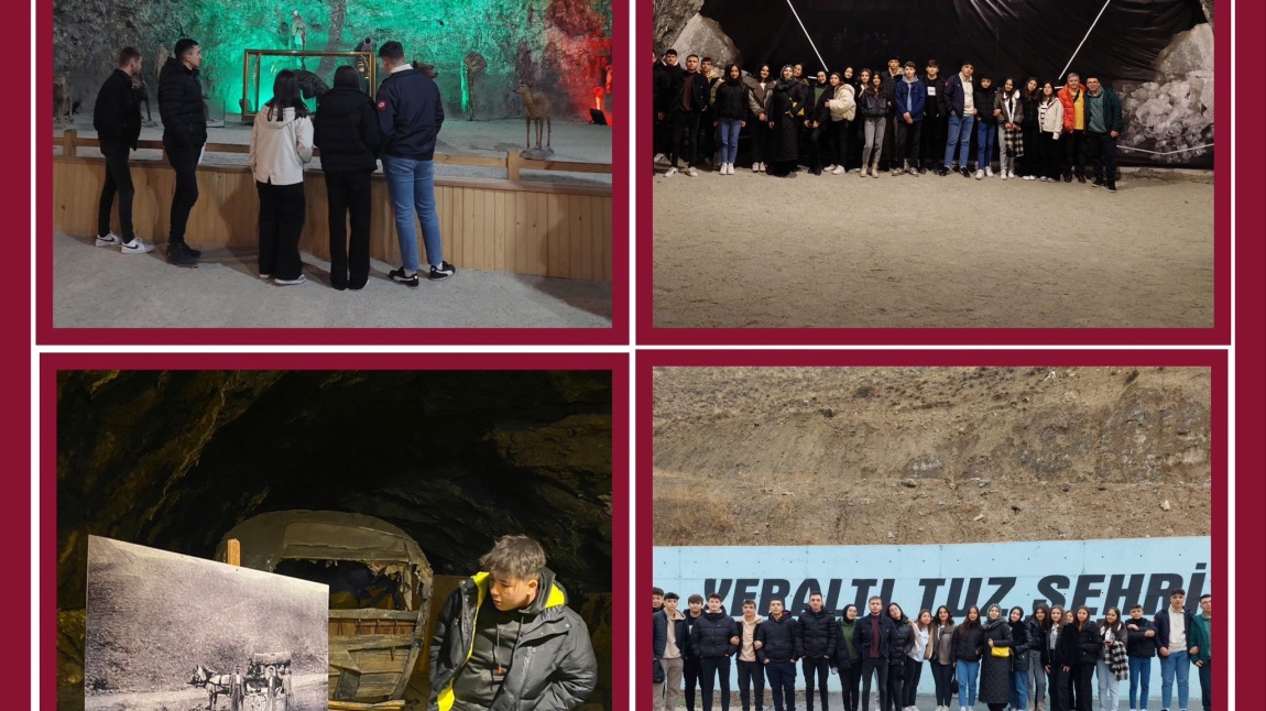 Gezi Tanıtım ve Turizm Kulübü Öğretmen ve Öğrencileri  Tuz Mağarasına Gezi Düzenledi